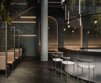 Comptoir de bar à café rond, vitrine de présentation, mobilier design pour service rapide, comptoir de bar à boissons pour restaurant, café, rénovation de magasin