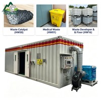 Conteneur industriel antidéflagrant pour déchets dangereux, entrepôt mobile pour le stockage temporaire d'huiles usagées et de solvants