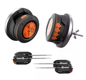 2024 Thông Minh Không Dây BBQ Môi Trường Xung Quanh Và Thực Phẩm 2 Trong 1 Nhiệt Độ Đo Nhiệt Kế Cho Kamado Than Nướng - Product Image 1