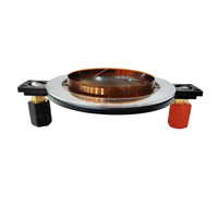 Haut-parleur à diaphragme en titane brun de 44,4 mm, unité de compression à bobine mobile, impédance de 8 ohms, puissance de sortie de 30-50 W, certifié RoHS