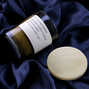 Vela Aromática <span class=keywords><strong>de</strong></span> Lujo en Frasco <span class=keywords><strong>de</strong></span> Vidrio Ámbar, Cera <span class=keywords><strong>de</strong></span> Soya Ecológica, Fragancia sin Humo - Product Image 4
