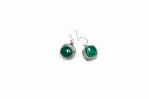 Handcrafted Green <b>Onyx</b> <b>Earrings</b> Natural Gemstone 925 Sterling Silver Women Luxury Fashion Jewelry Wholesale Supplier - Product Image 3
