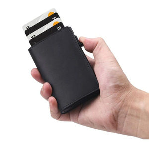 Landy – étui de protection pour sac à main, localisateur de pochettes, porte-cartes de crédit <span class=keywords><strong>Portable</strong></span> en cuir, portefeuilles Pop-Up - Product Image 5