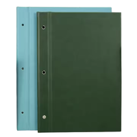 Vente en gros de couverture de menu A4 A5 avec logo personnalisé couverture de menu de restaurant dossier de menu étanche en cuir PU
