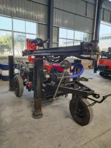 100 Meter Dieselmotor Bohrloch verwendet tragbare Wasser brunnen Bohrinseln zum Verkauf in Dubai