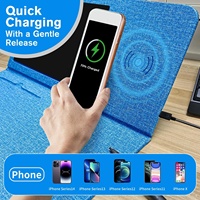 Recharge sans fil 10W Cartoon Rest Wrist Pad Tapis de souris de jeu Tapis de bureau ergonomique en mousse à mémoire de forme personnalisé Support de tapis de souris pour le bureau