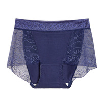 Vente en gros de slips pour femmes sous-vêtements culottes en dentelle taille moyenne pour femmes matures