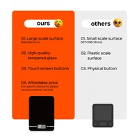 Outils de cuisine électroniques portables Welland avec Bluetooth, balance alimentaire numérique avec écran LCD de 500 g, ustensiles pour la maison, lame en plastique, verre
