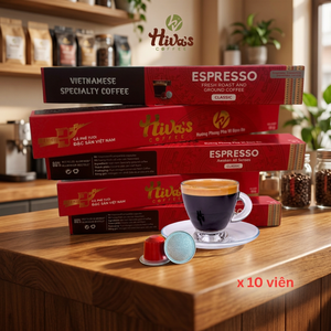 แคปซูลกาแฟเวียดนาม ผู้จัดจำหน่ายคุณภาพดี 100% อาราบิก้า คั่วกลาง-เข้ม รับผลิตแบบ OEM 5.7 กรัม/ถ้วย ราคาขายส่งจากโรงงาน - Product Image 2