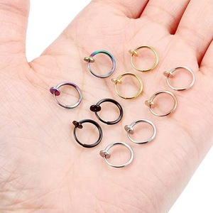 Boucles d'oreilles rétractables à clipser, sans perçage, fausse boucle d'<span class=keywords><strong>oreille</strong></span> pour femmes et hommes, style <span class=keywords><strong>cartilage</strong></span>, sans trous d'oreilles - Product Image 2
