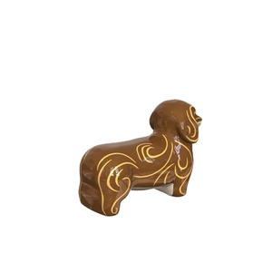 Urne funéraire géométrique artisanale pour chien, magnifique, moderne, commémorative, personnalisée, élégante, en céramique, écologique, durable - Product Image 3
