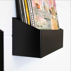 Étagère murale flottante personnalisée pour disques vinyles - Organisateur de rangement en fer durable - Étagère flottante pour disques vinyles/étagère murale pour disques - Product Image 2