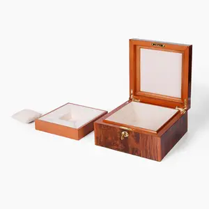 Biodegradável Flip Wood Carfts Box Charuto Embalagem De Madeira Luxo Caixa Presente para Watch \ Jewelry \ Ring