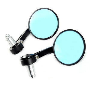 Vente en gros <span class=keywords><strong>de</strong></span> rétroviseurs d'accessoires <span class=keywords><strong>de</strong></span> moto, rétroviseurs <span class=keywords><strong>de</strong></span> <span class=keywords><strong>guidon</strong></span> en verre bleu rond - Product Image 2