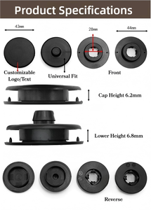 Nouvelles attaches antidérapantes universelles en PP noir pour tapis de sol de voiture, clips de fixation pour intérieur automobile - Product Image 3