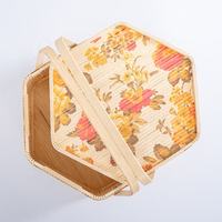 Op maat gemaakte bamboe fruitgeschenkmand voor productverpakkingen, bamboe groothandel, aangepast logo, recycleerbare houten geschenkverpakking, bamboe doos