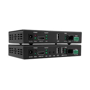 UHD sợi Video Extender IP cho <span class=keywords><strong>HDMI</strong></span> 1.4 <span class=keywords><strong>KVM</strong></span> hai chiều RS232 4 K Video tường điều khiển cho trung tâm mua sắm (Kim loại <span class=keywords><strong>3</strong></span> năm bảo hành) - Product Image 4
