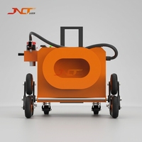 Machine de nettoyage au laser pulsé portable 500W pour l'élimination de la rouille et de la peinture, avec un design de valise portable pour l'entretien sur site.