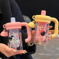 Bouteille d'eau Kecolove 750 ml pour chat avec poignée, filtre et design anti-poussière, idéale pour les étudiants, les enfants, les activités de plein air et les voyages.