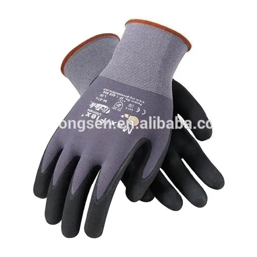 卸売ガラス工場紙産業NBR屋外作業用手袋帯電防止マイコフォームニトリル手袋