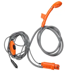 12V <b>Car</b> Outdoor Camping Shower High Pressure Portable <b>Car</b> <b>Washer</b> Water Gun Electric Pump Camping Travel Pet Dog Take Shower Set - Product Image 3