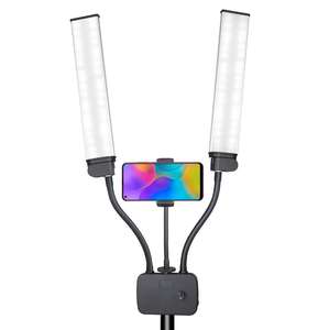 Lampe de maquillage LED à double bras avec <span class=keywords><strong>trépied</strong></span> et chargement USB pour vidéo en gros - Product Image 4