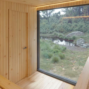 Sauna extérieur moderne et bain à remous hybride Combinaison de sauna Bien-être extérieur Salles de sauna à dosettes Fabricant OEM personnalisé Vente en gros - Product Image 4