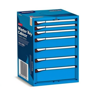 Fami Master Key Comfort <b>Drawer</b> Cabinet 7 <b>Drawers</b> 714x726x1000 Mm Capri Blue Ral5019 <b>Tool</b> Storage - Product Image 2