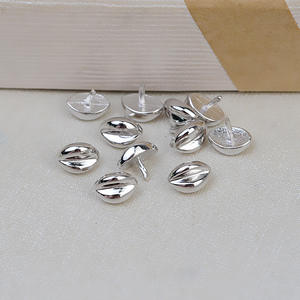 10 Materiales para Manualidades con Perlas, Plata S925, Cuentas Barrocas con Orificio Pasante, Tipo Boca de Pez, 1818, Accesorios para Joyería - Product Image 2