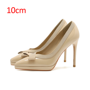 Zapatos de Tacón Alto de 10 cm para Mujer, Talla Grande, Diseño de Lazo, Elegantes y Modernos, para Ocasiones Formales - Product Image 2
