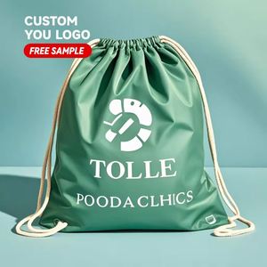 Cheap Price Customized Polyester <b>Drawstring</b> Bag Gym Draw String Bags Sport Soft <b>Backpack</b> - Product Image 5