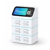 Stazione di Noleggio Power Bank Compatta a 12 Slot con Schermo Pubblicitario e Scanner QR per Ristoranti e Hotel