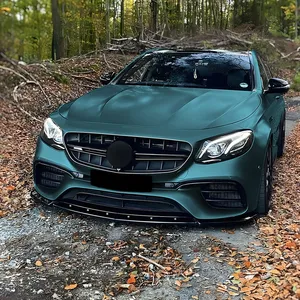 สำหรับ E-Class W213 E63 2016-2020 AMG ชุดแต่งกันชนหน้า สปอยเลอร์ ดิฟฟิวเซอร์ บอดี้คิท ชุดป้องกัน - Product Image 3
