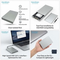 Boîtier pour disque dur HDD SSD de 2,5 pouces, type C, câble de 1 m pour ordinateur portable, pour serveur NAS, installation gratuite, câble de 50 cm