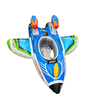Flotador <span class=keywords><strong>de</strong></span> Piscina para Niños con Forma <span class=keywords><strong>de</strong></span> Avión Verde, Asiento Flotante <span class=keywords><strong>de</strong></span> PVC con Pistola <span class=keywords><strong>de</strong></span> Agua para Niños Pequeños, Diversión en la Playa y Natación - Product Image 1