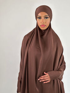 2023 Hoge Kwaliteit Mode Kalkoen Turkse Franse Jilbab Voor Meisjes Nida Een Stuk Volledige Lengte Gebed <span class=keywords><strong>Khimar</strong></span> Jilbab Ab - Product Image 5