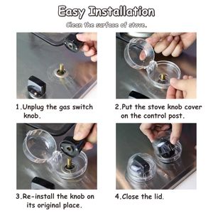 PRODIGY VB001 Vente Flash Factory Direct Probebi Cache-bouton de four en forme de pomme transparent en PC, facile à installer, pour la sécurité des bébés - Product Image 4