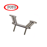 Lmetfoyo — boulon d'amarrage Double cornes en acier inoxydable, station d'accueil pour bateau, en acier inoxydable