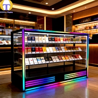 Étagère de présentation de cigarettes pour magasin de tabac, avec éclairage LED intégré, écologique, étanche et robuste