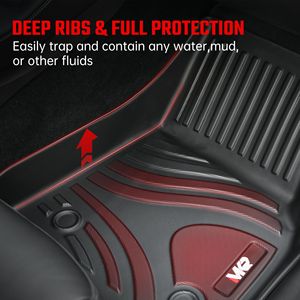 All-Weather <b>TPE</b> Waterproof Anti-Slip for Model Y 2021-2022 Full Coverage Car Liners 6 PCS Set D0100XU810Y All-Weather - Product Image 3