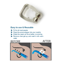 Vente en gros 4 packs de dilatateur nasal super sûr nouveau kit d'arrêt du ronflement avec clips nasaux magnétiques anti-ronflement patchs corporels pour la bouche