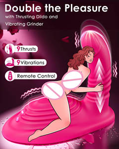 Vibrateur télécommandé pour stimulation clitoridienne, périnéale, point G et anale, avec fonctions de mouvement, de friction et de poussée, jouet sexuel féminin - Product Image 2