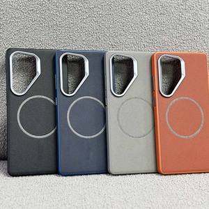 Étui antichute en cuir texturé diamanté L127 pour Samsung S26 S25 S24 S23 S22, coque magnétique antichoc pour iPhone - Product Image 5