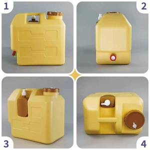 Bidon <span class=keywords><strong>d</strong></span>'<span class=keywords><strong>eau</strong></span> portable en HDPE de qualité alimentaire 20L, seau de stockage <span class=keywords><strong>d</strong></span>'<span class=keywords><strong>eau</strong></span> <span class=keywords><strong>potable</strong></span> pour le camping en plein air avec robinet - Product Image 1
