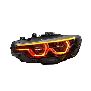 Parti Auto SJC per <span class=keywords><strong>BMW</strong></span> <span class=keywords><strong>Serie</strong></span> 4 F80 F82 F32 F36 V2 Stile IKON 13-20 DRL Tricolore Giallo/Bianco/Rosso Plug&Play - Product Image 2