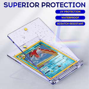 QY Strong Magnetic <b>Card</b> <b>Holder</b> for Anime <b>Cards</b> Clear Hard PVC Protective Case 6 Inch Modern Design - Product Image 2