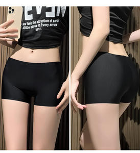 Légèreté douce haute résilience <span class=keywords><strong>Tanga</strong></span> Mid rise boxers sans trace anti vidé culotte sans couture glace soie sous-vêtements de sécurité pour les femmes - Product Image 6