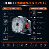 Projecteur LED de stade OEM ODM 250W-2400W, qualité professionnelle, IP67, en alliage d'aluminium, télécommande, certifié RoHS CE