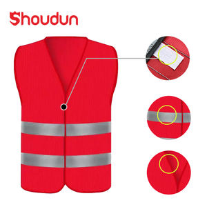 Chaleco de Seguridad de Alta Visibilidad para Trabajos de Tráfico, Correr, Topógrafos y Guardias de Seguridad, Chaleco de Construcción con 2 Cintas Reflectantes - Product Image 2