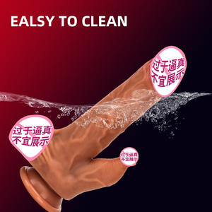 Dildo Realistico Flessibile Riscaldante con Telecomando, Funzione di Leccata, Telescopico, Rotante e Vibrante per Donne - Product Image 4